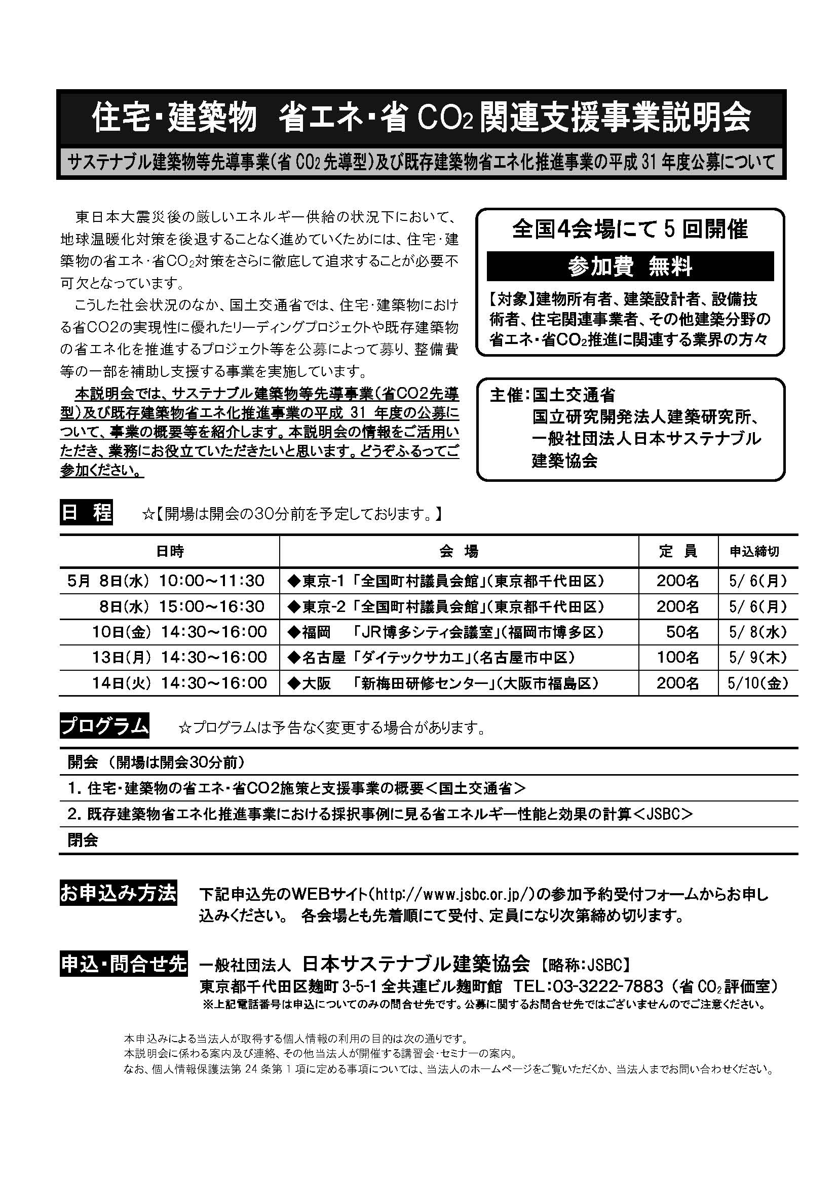 平成31年度既存建築物省エネ化推進事業