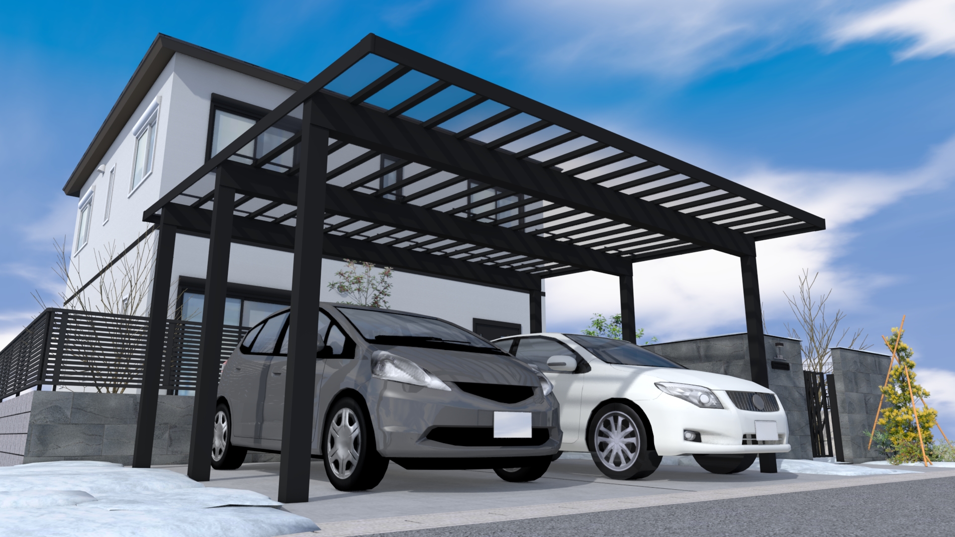 エクステリアで雪国のお庭を快適に！